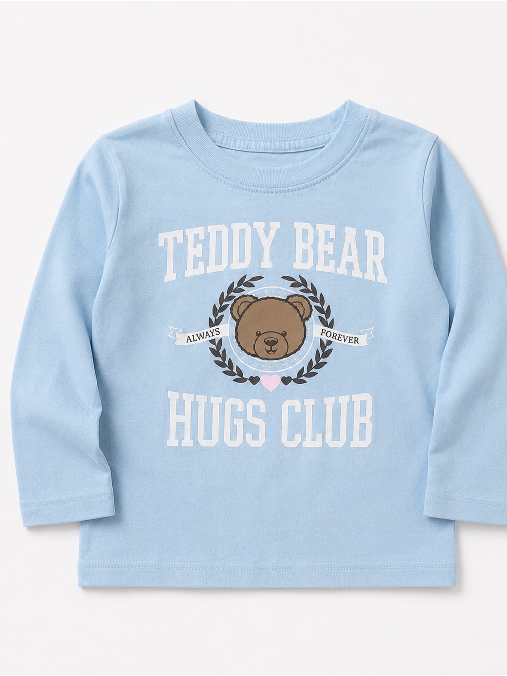 Cat & Jack Light Blue 'Teddy Bear Hugs Club' Long Sleeve Tee